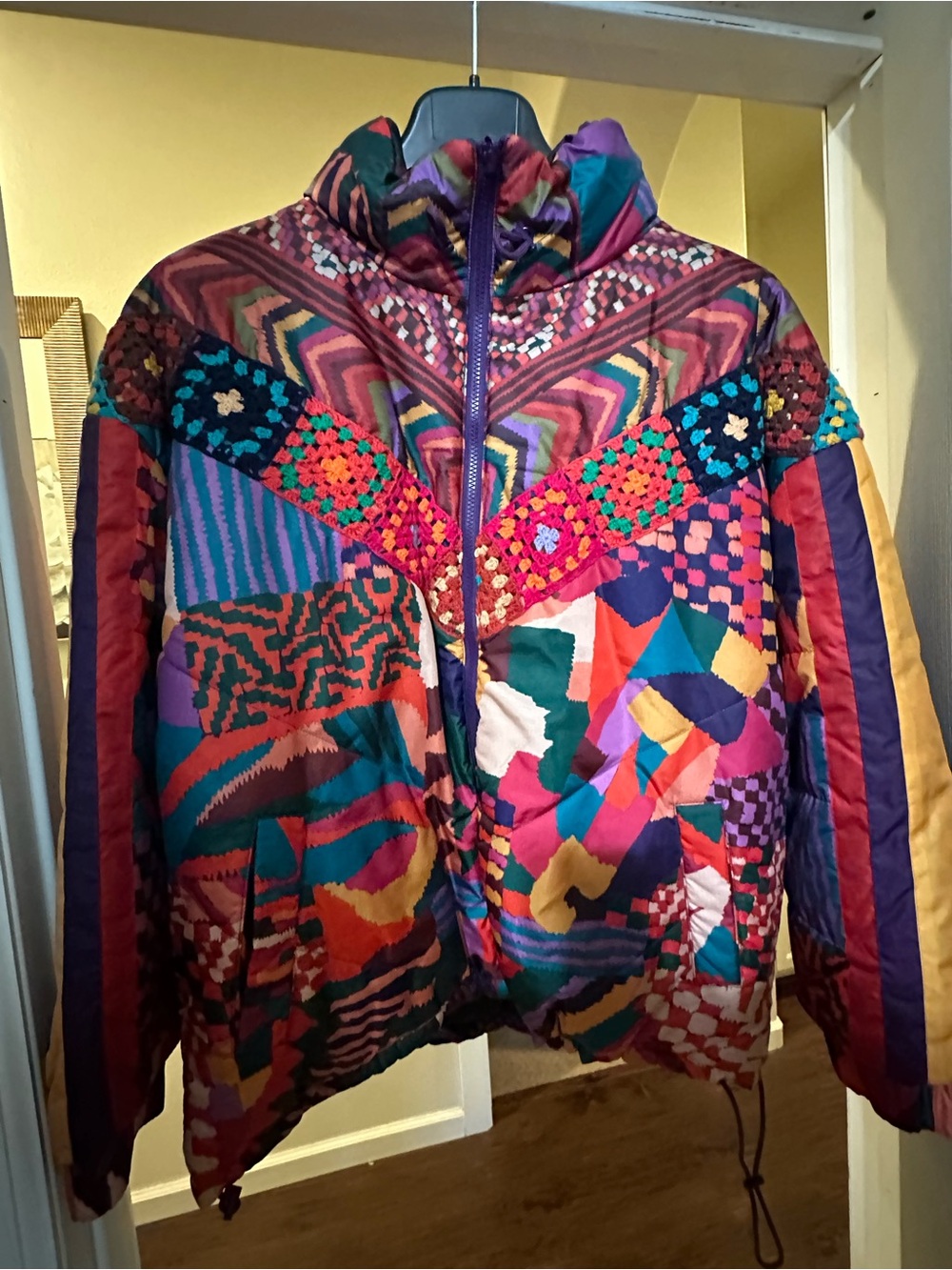 Farm Rio Patchwork Reversible Jacket - Picture 3 of 6